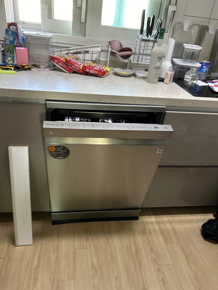 동백 수납장리폼 주방 식기세척기 수납장 시공 사진 2
